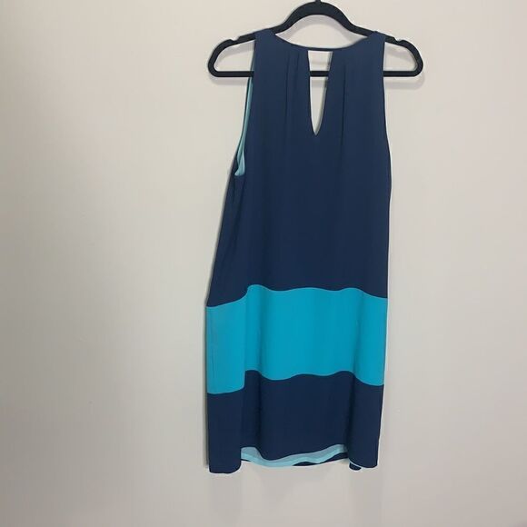Joe Fresh large summer dress navy and teal (F1) - Picture 3 of 5